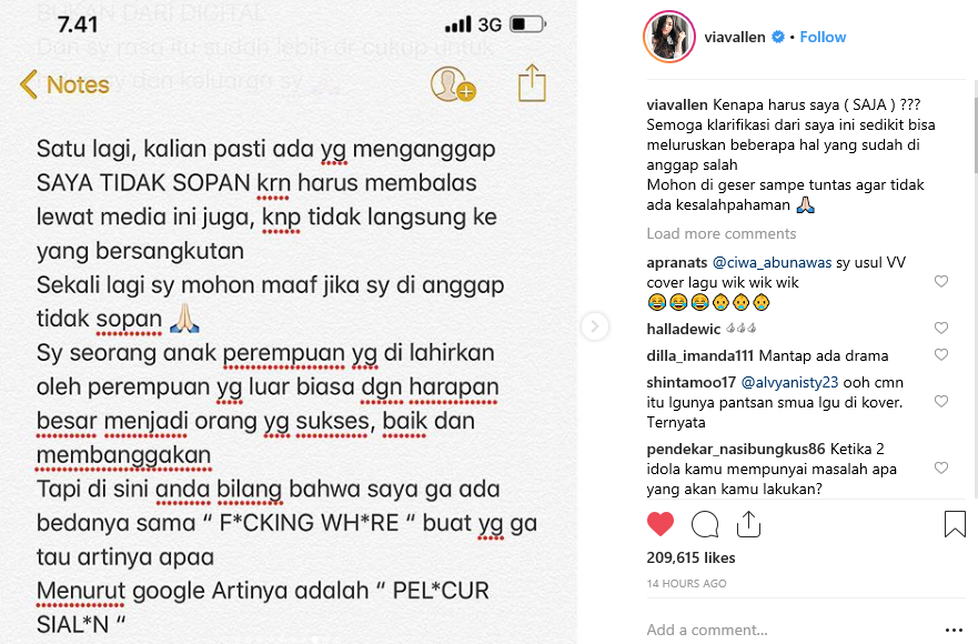 Tangkapan Instagram 