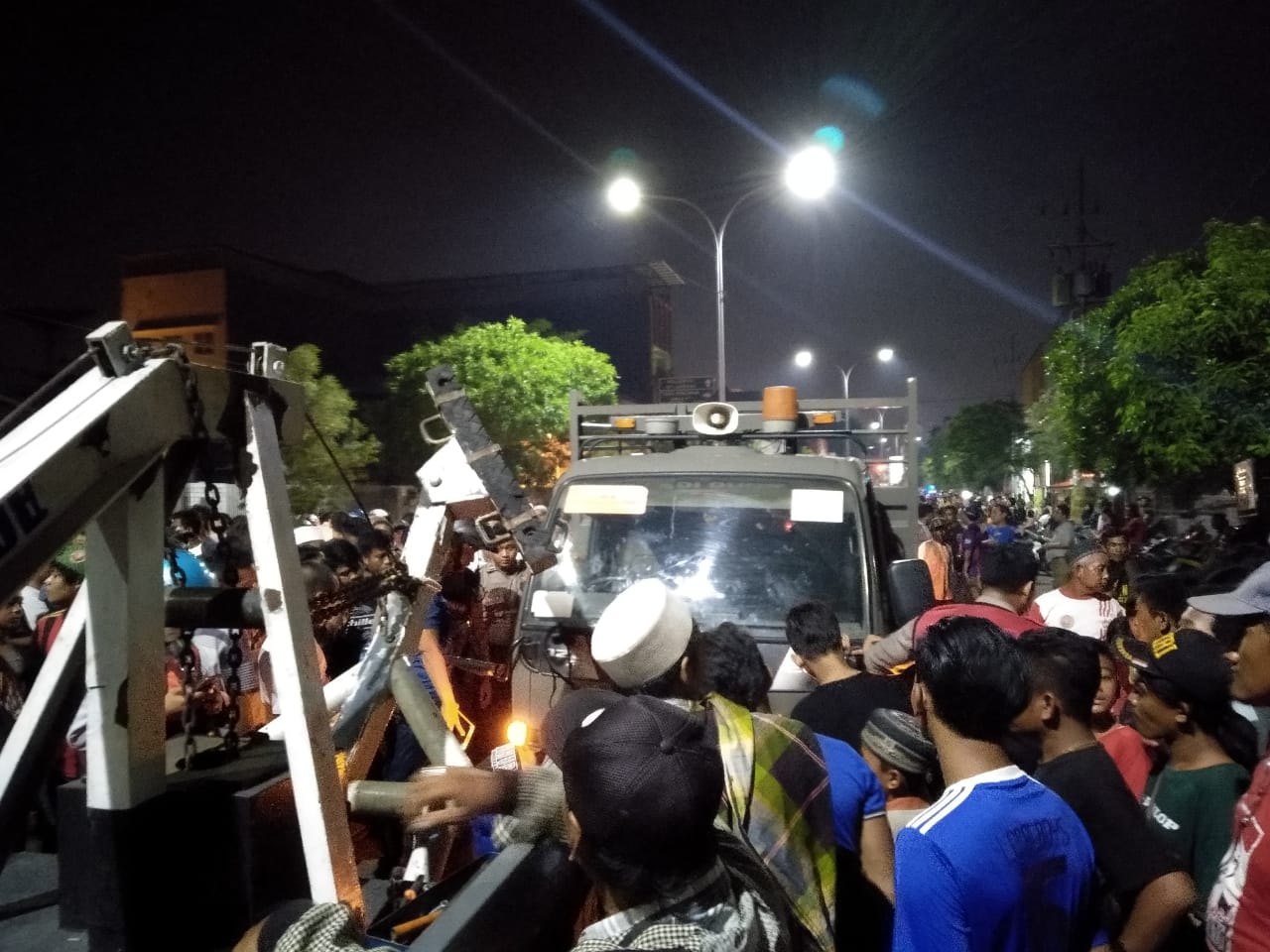 Suasana Gembong Surabaya yang full massa. Foto:Ocan