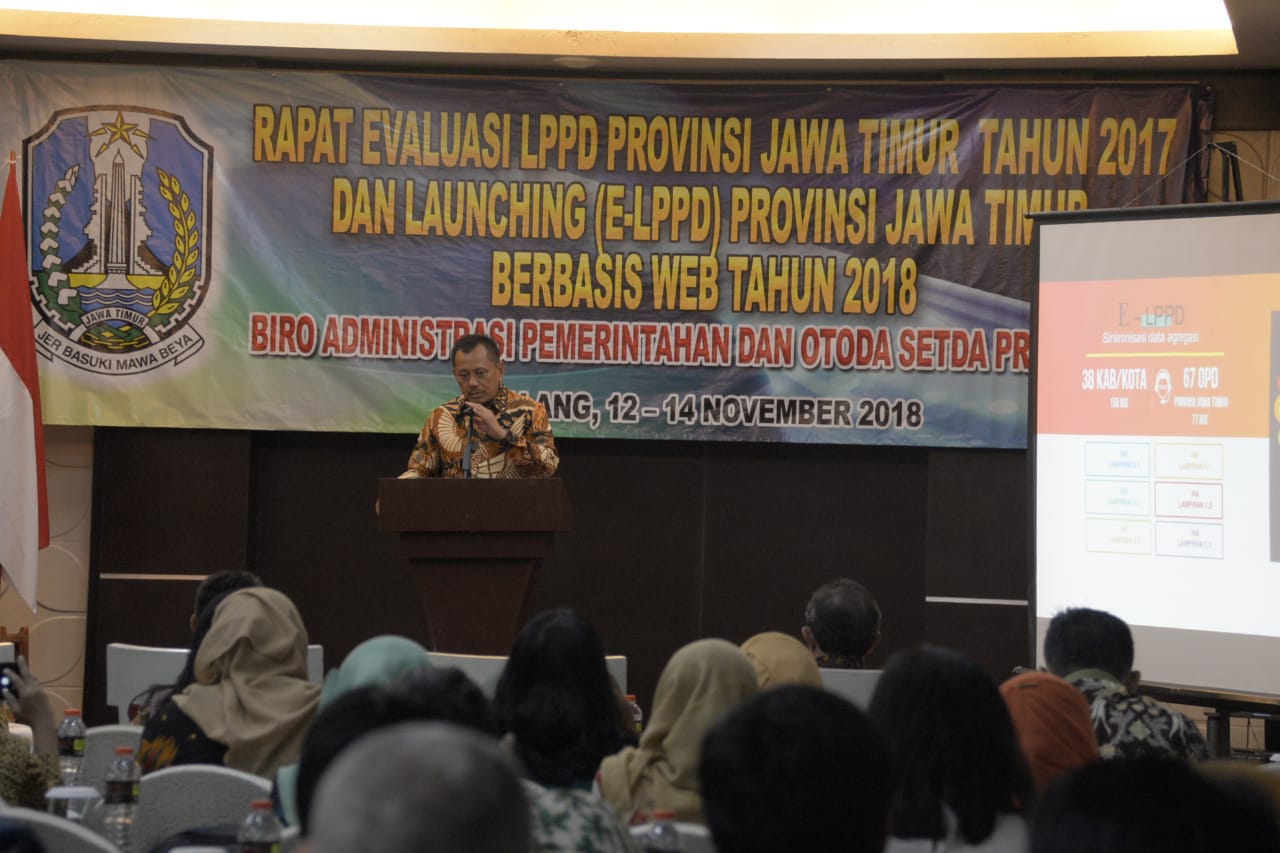 Bimbingan teknis evaluasi LPPD Tahun 2017 di Hotel Ijen View, Jalan Nirwana, Kota Malang, Jawa Timur. (Foto: Umar/ngopibareng.id)