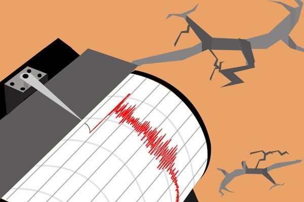 Ilustrasi gempa bumi