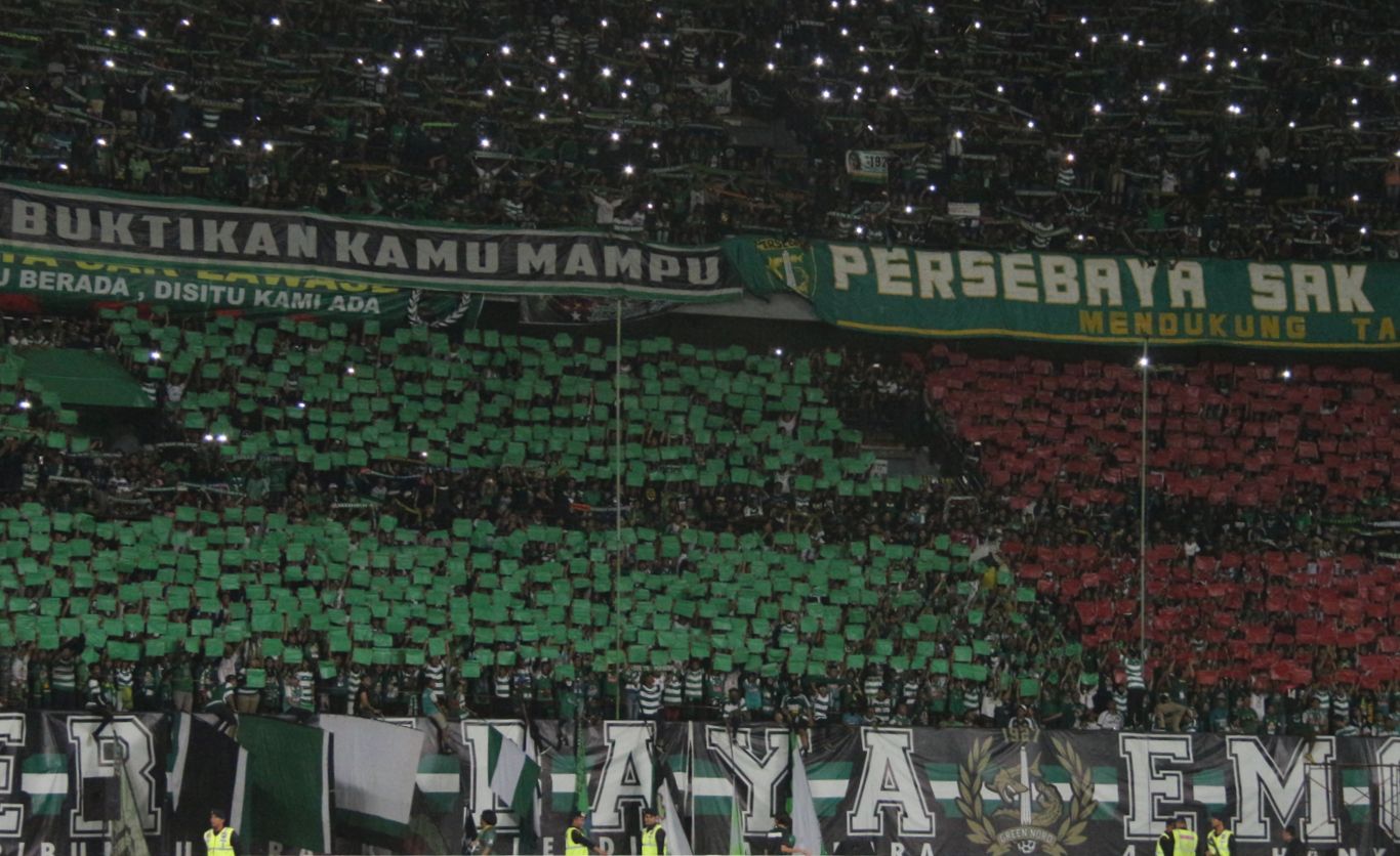 Suporter Persebaya, Bonek Mania. (foto: Haris/ngopibareng)