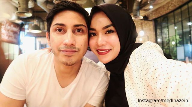 Lukman Azhari dan istri barunya, Medina Zein.