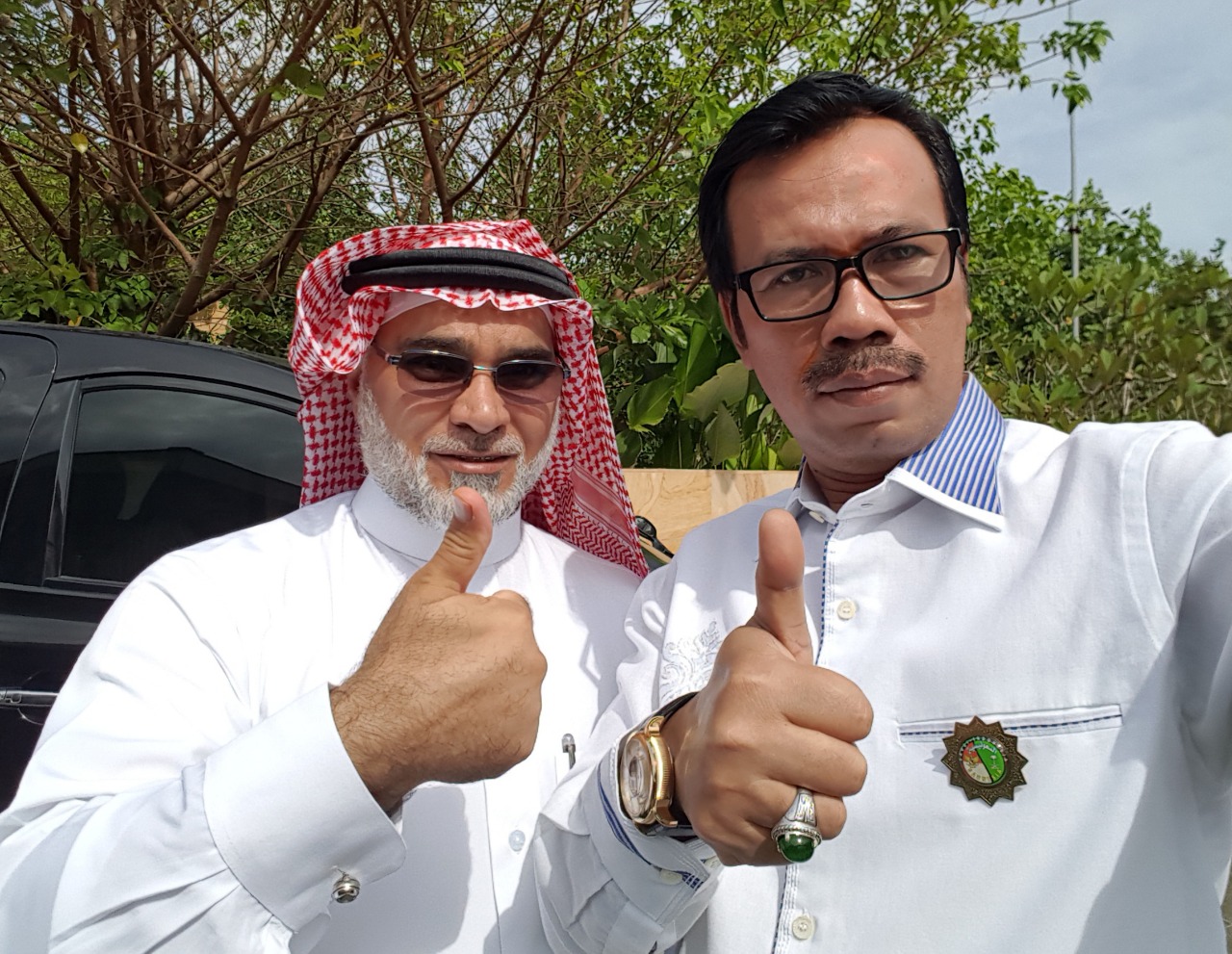 Dubes Arab Saudi untuk RI, dan Dubes RI untuk Arab Saudi. Foto:Istimewa/Erwan Widyarto