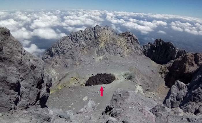 Kubah Lava di PPuncak Gunung Merapi, Jawa Tengah, yang terus tumbuh. (Foto:BPPTKG)