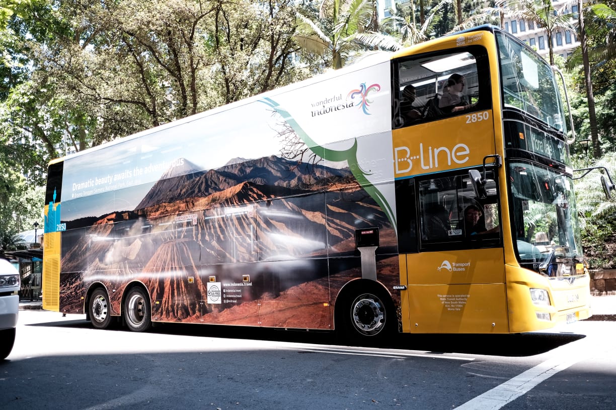 Bromo naik bus di Australia, uhuiii. foto:wonderful Indonesia