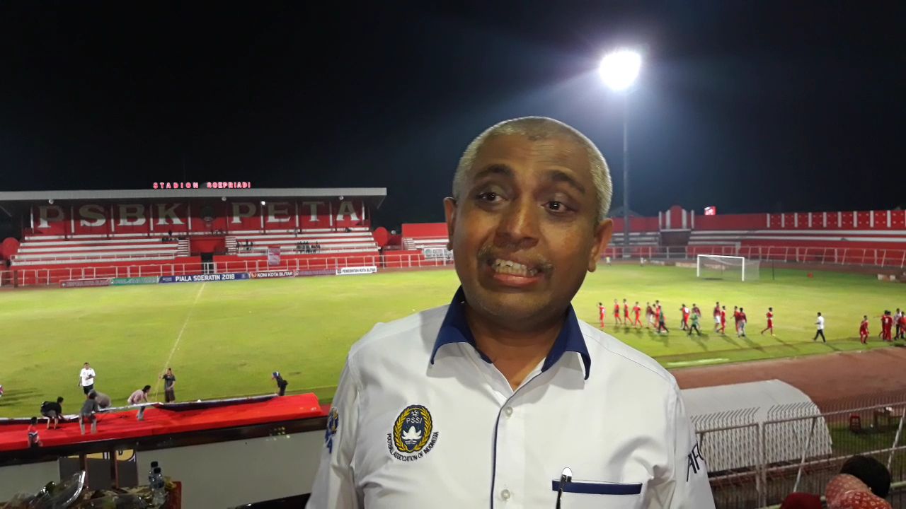 Ketua Umum PSSI Jatim Ahmad Riyadh. foto:Haris/ngopibareng