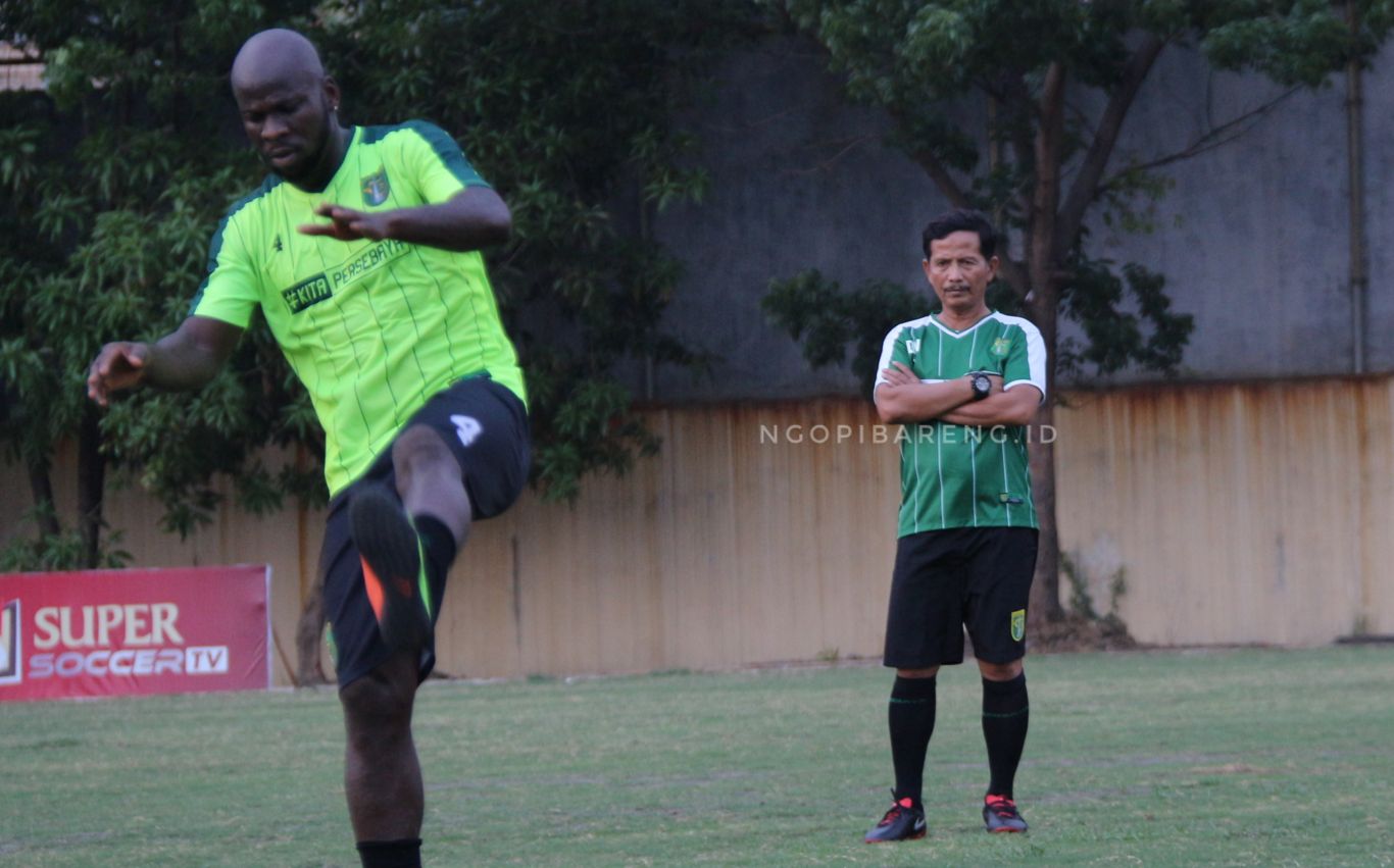 Pelatih Persebaya, Djajang Nurdjaman. (Foto: Haris/ngopobareng)