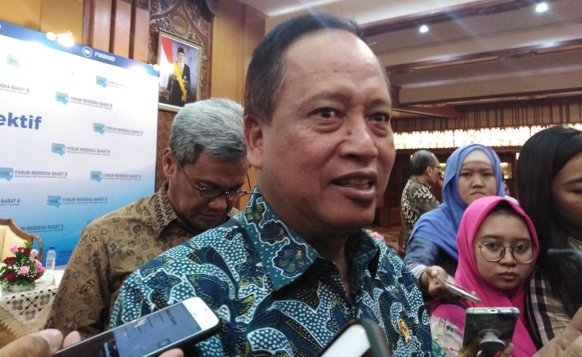 Menteri Riset, Teknologi dan Pendidikan Tinggi (Menristek Dikti) Mohamad Nasir. (Foto: Farid/ngopibareng.id) 