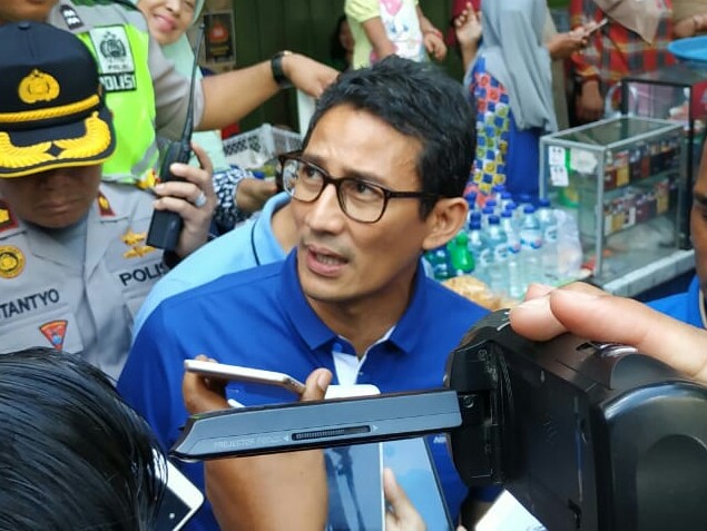 Sandiaga Uno saat di Malang.