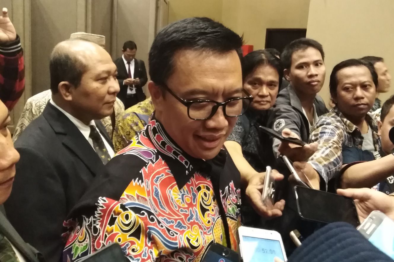 Imam Nahrawi saat ditemui di Dyandra Convention Center, Surabaya, Minggu 25 November 2018. (Foto: Farid/ngopibareng.id) 