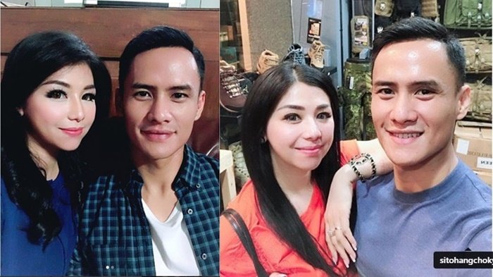 Pasangan Choky Sitohang dan Melissa Aryani.