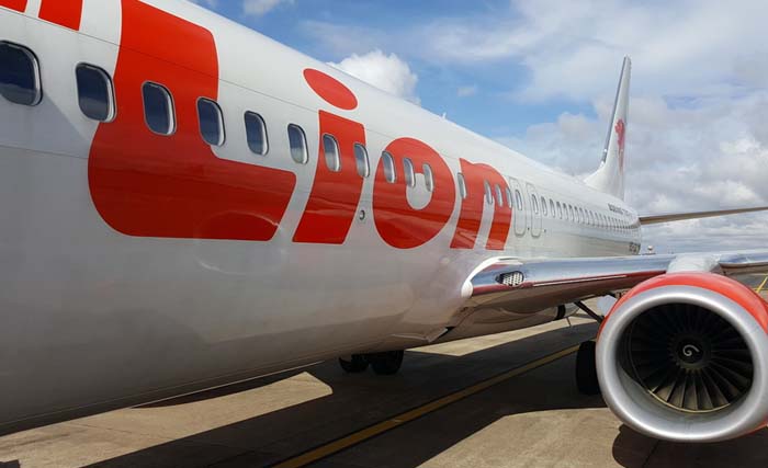 Ilustrasi pesawat Lion Air di apron Bandara Juanda. (Foto:Dok.Ngopibareng)