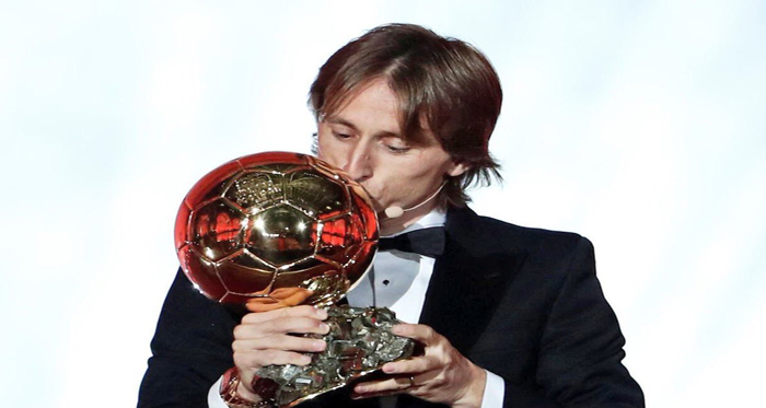 Luca Modric raih Ballon d'Or 2018. (Foto: Twitter/Modric10)