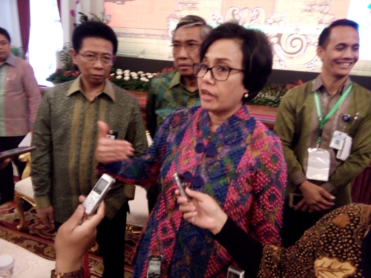 Menteri Keuangan Sri Mulyani bersyukur rupiah menguat tapi jangan GR (Foto: Asmanu/ngopibareng.id)