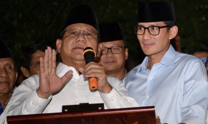 Pasangan capres-cawapres Prabowo-Sandiaga Uno. Foto: antara