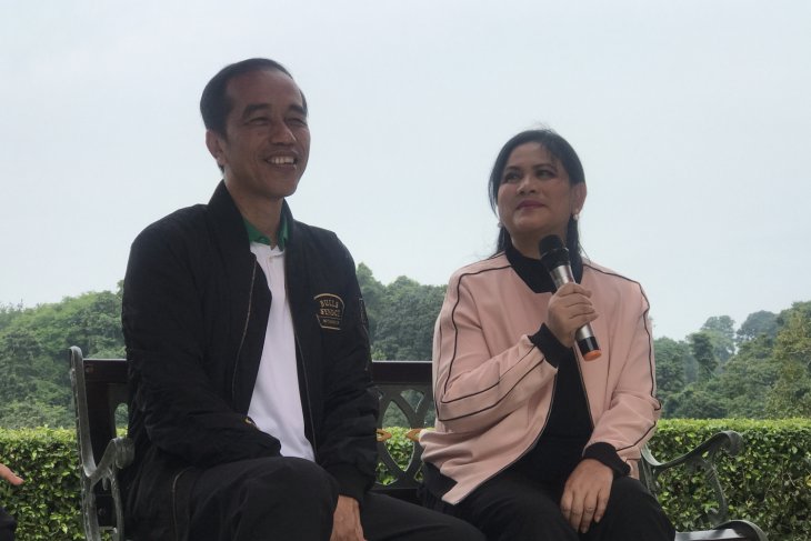 bu Negara Iriana Joko Widodo mengaku tak seperti ibu-ibu rumah tangga lainnya yang jago memasak. (Foto: Antara/Hanni Sofia)