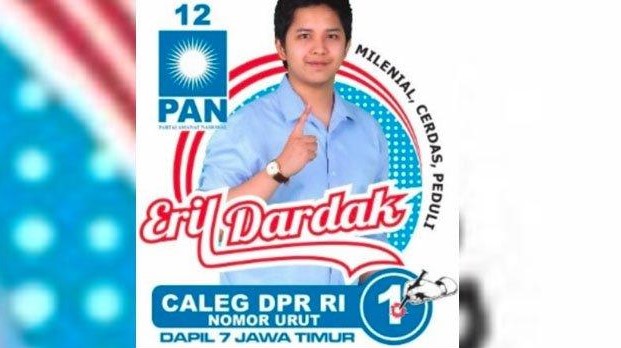 Eril Ario Listianto Dardak, adik kandung Bupati Trenggalek Emil Dardak.