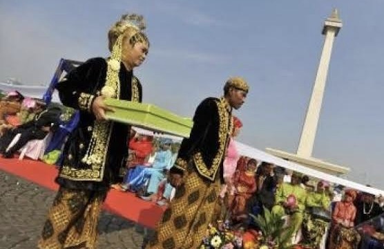 Nikah massal yang digelar di Monas tahun 2012. Foto: dok/antara