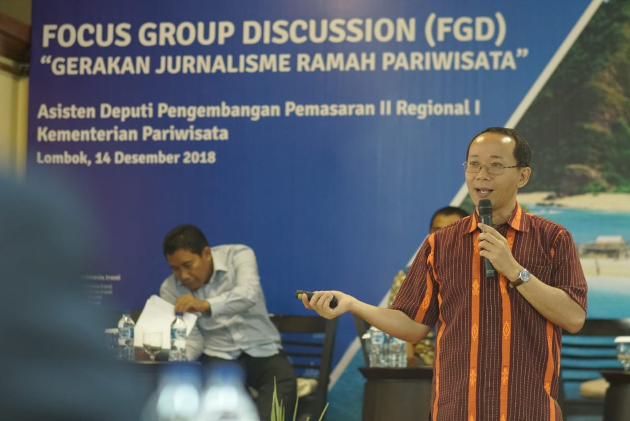 Gerakan jurnalisme ramah pariwisata. foto:kemenpar