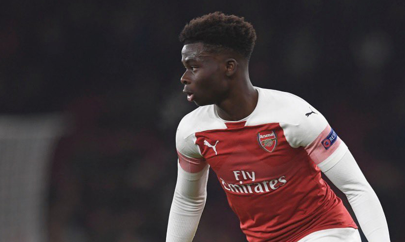 Bintang muda Arsenal, Bukayo Saka. 