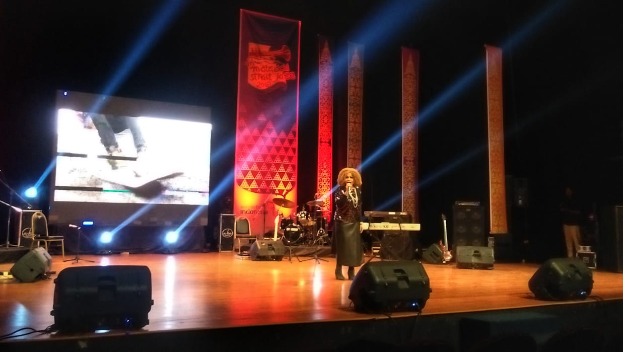 Salah satu perfomer, setelah 10 tahun Malacca Strait Jazz vakum. foto:istimewa