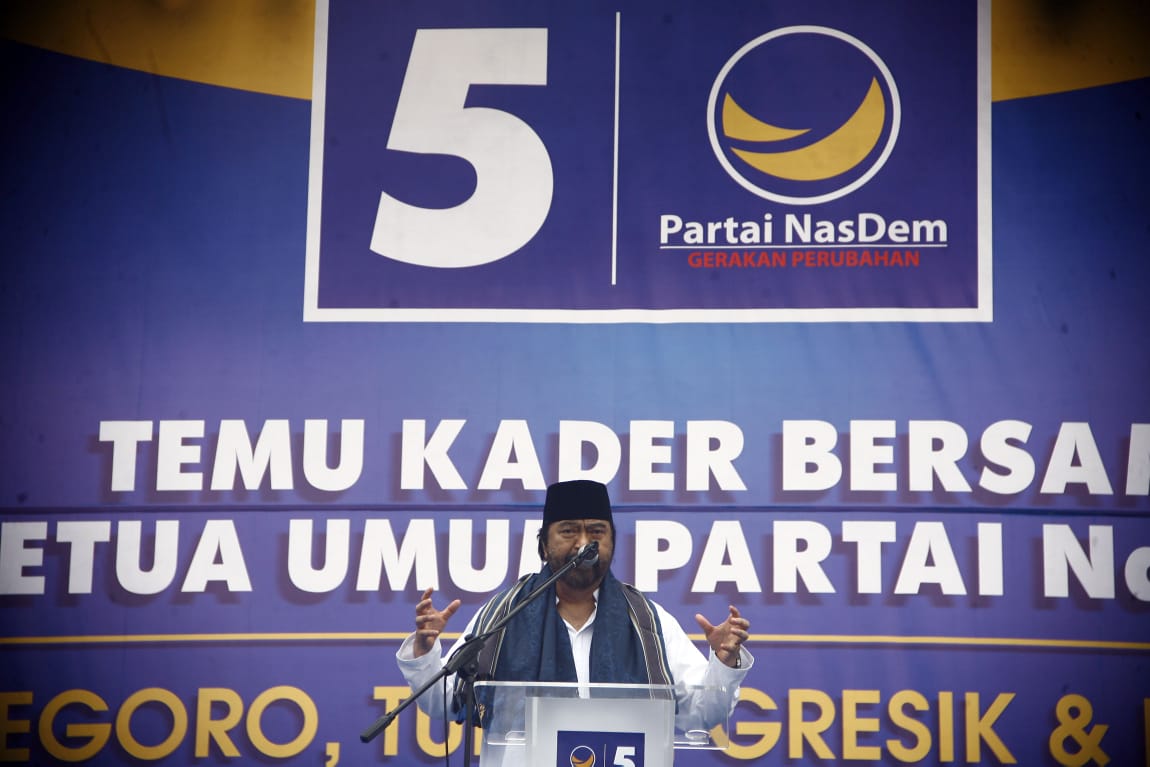 Ketum DPP NasDem Surya Paloh saat berada di Tuban (16/12). Foto: istimewa