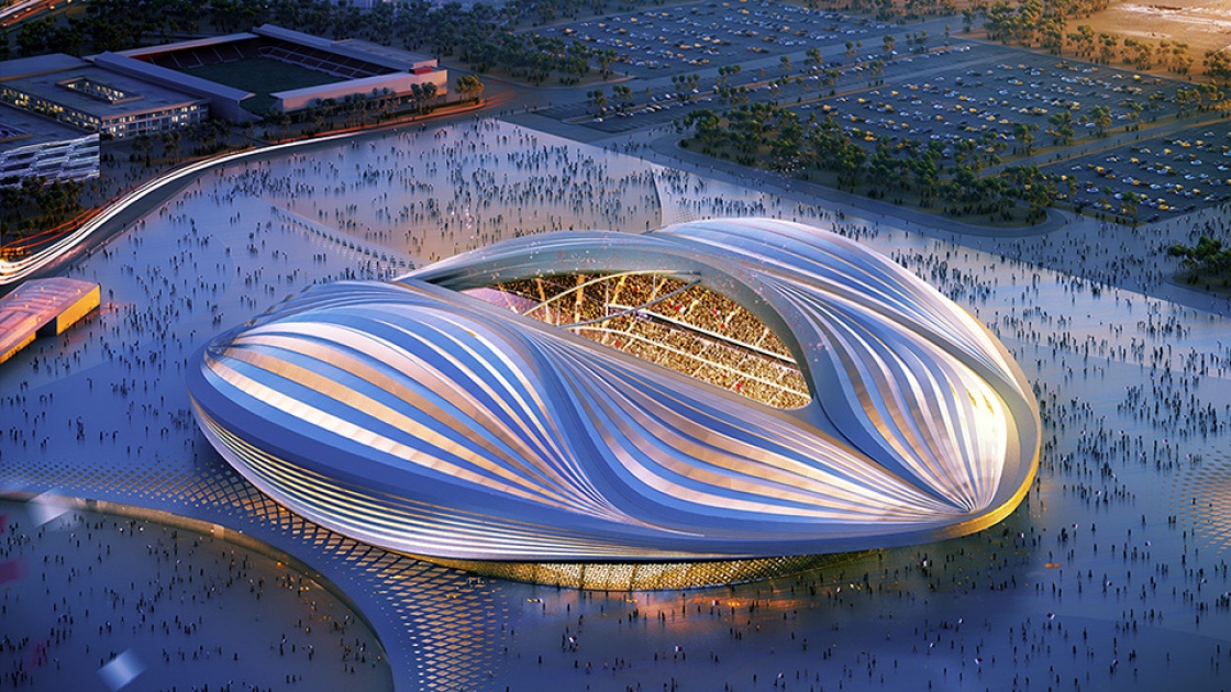 Maket Stadion Al Wakrah, salah satu stadion megah yang akan dijadikan venue Piala Dunia 2022. (Foto: iloveqatar.net)