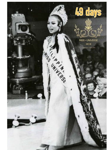 Gloria Diaz, wakil pertama dari Filipina yang sukses meraih mahkota Miss Universe 1969.