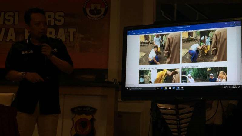 Salah satu bukti penganiayaan yang dilakukan Habib Bahar. Foto: dok. Polda Jabar.