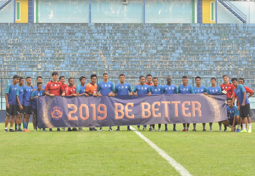 Skuat Arema. (Foto: @aremafcofficial)