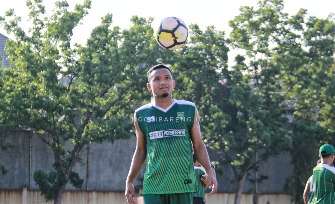 Winger Persebaya, Oktafianus Fernando. (Foto: Haris/ngopibareng.id)