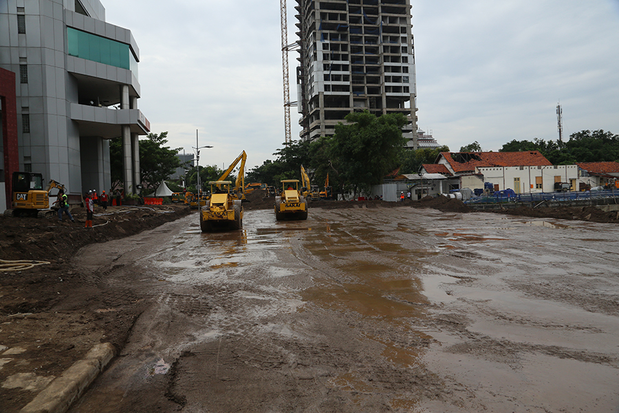 Jalan Gubeng yang Ambles sudah tersambung.