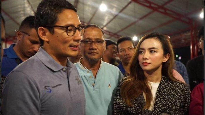 Sandiaga Uno saat kampanye bersama mendiang Dyllan Sahara. Foto: Twitter Sandi Uno.