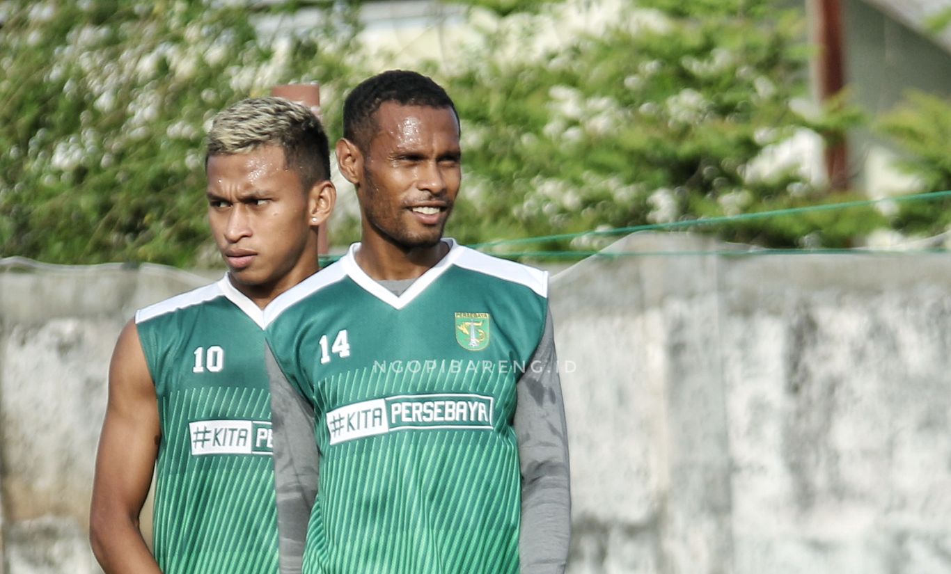 Ruben Sanadi bertahan di Persebaya. (foto: Haris/ngopibareng.id)