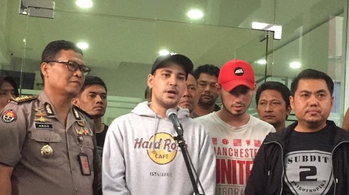 Riza Shahab diamankan pihak kepolisian karena narkoba. (Foto: Ist)