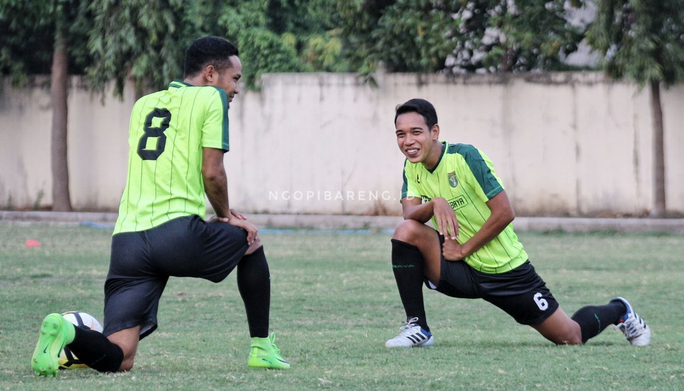 Misbakhus Solikin fix bertahan di Persebaya. (foto: Haris/ngopibareng.id)