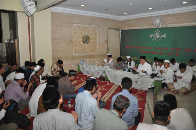 ISTIGHOTSAH:  Acara Istighotsah dan Doa Keselamatan Bangsa di Masjid PBNU, Jakarta Pusat. (Foto: nu for ngopibareng.id)