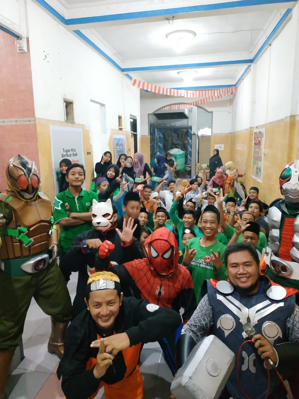 Komunitas Superhero Beramal saat mengadakan pengajian. (Foto: Dokumentasi pribadi)