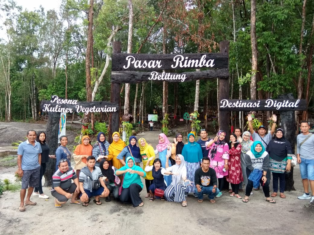 Destinasi digital Pasar Rimba. (Foto:Genpi Belitung)