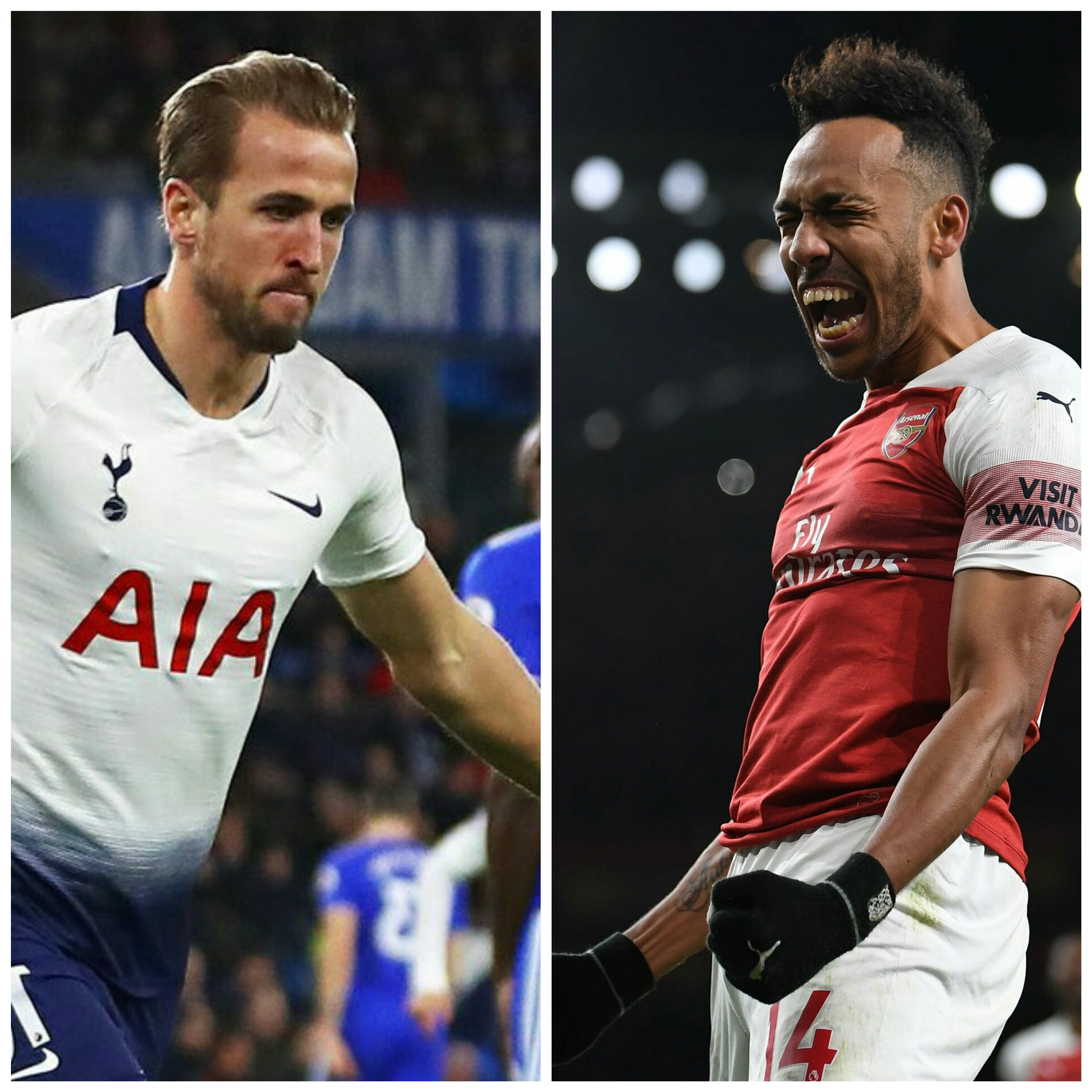 Piere Emerick Aubameyang dan Harry Kane pimpin klasemen top skor Premier League. 