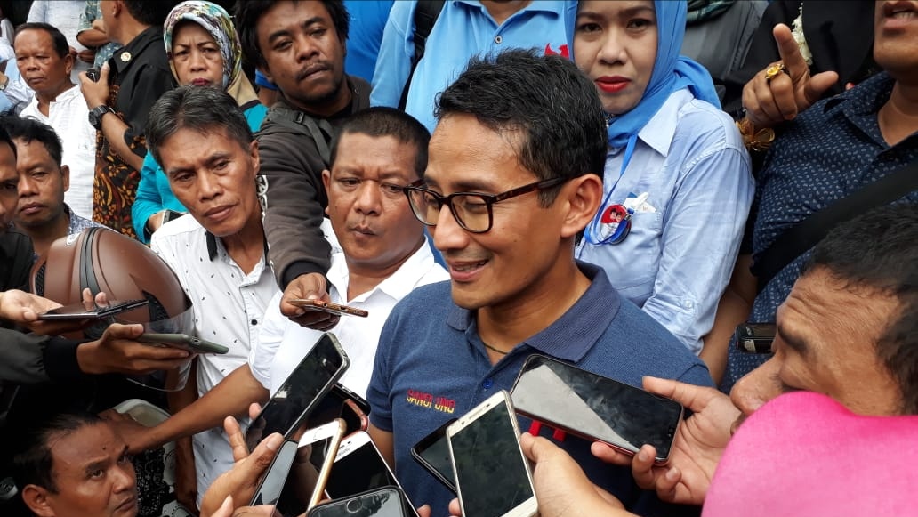 Sandiaga Uno. (foto: farid/ngopibareng.id) 