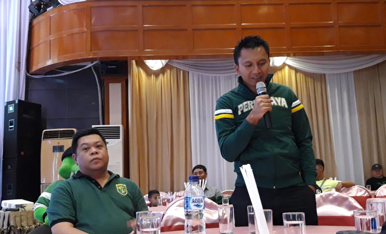 Presiden Persebaya, Azrul Ananda. (foto: Haris/ngopibareng.id)