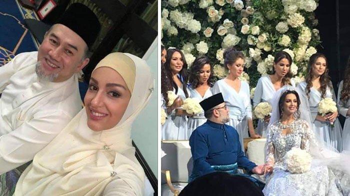 Sultan Muhammad V menikahi menikahi mantan Miss Moscow 2015, Oksana Voevodina pada 22 November 2018.