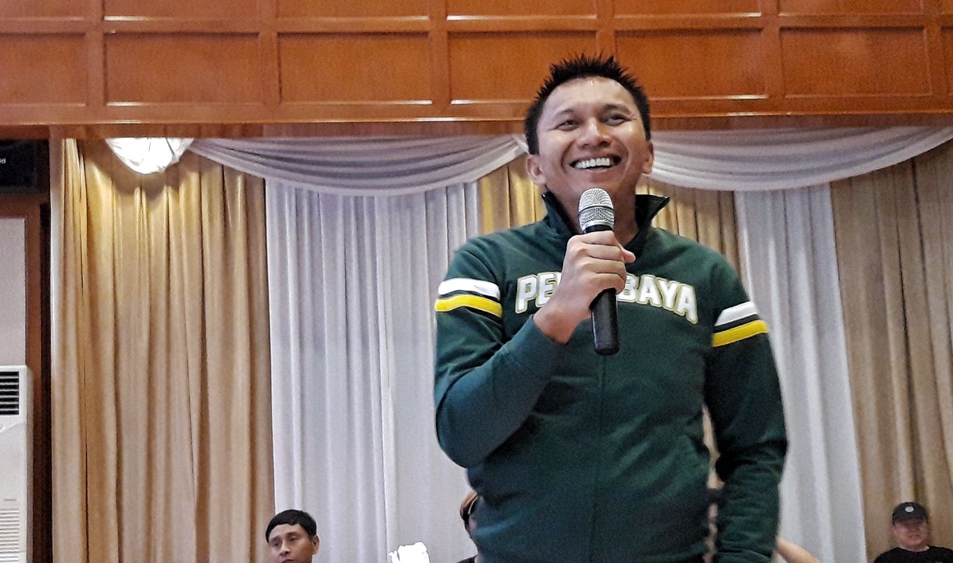 Presiden Persebaya, Azrul Ananda. (Foto: Haris/ngopibareng.id)