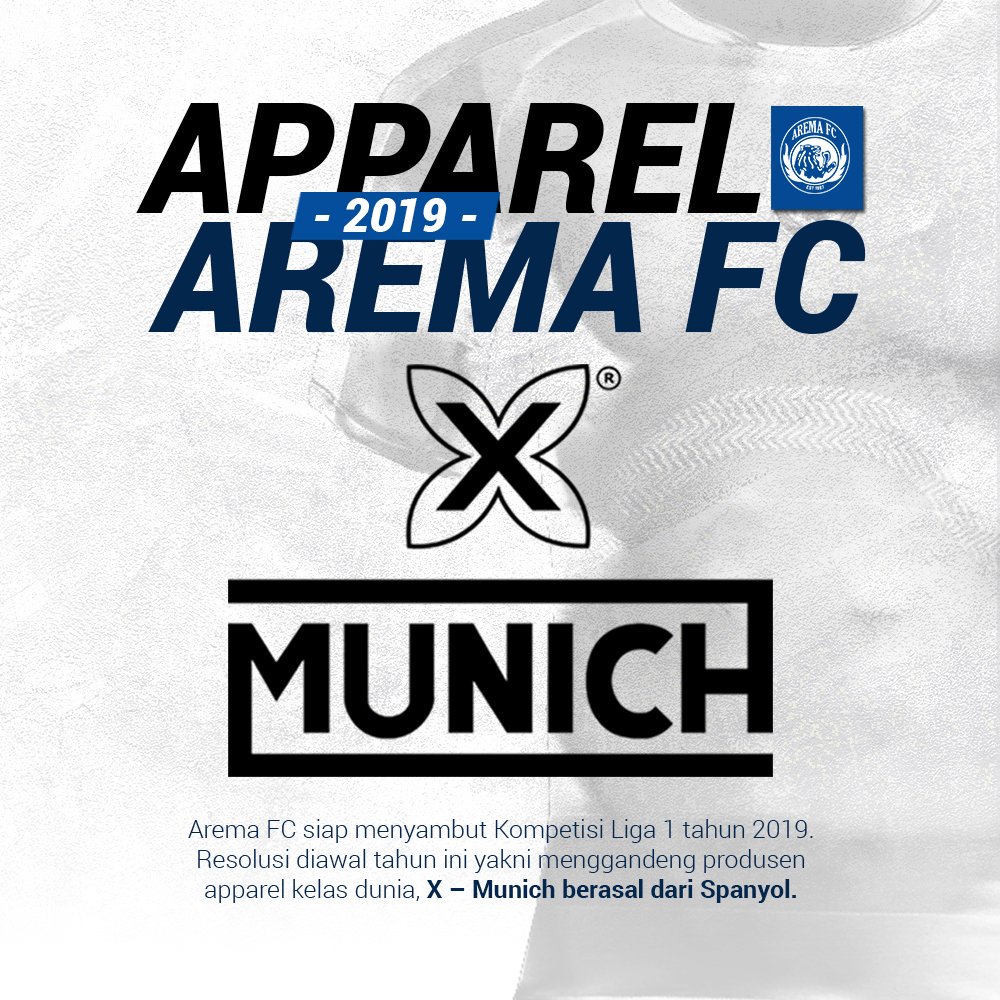 Mengenal Munich-X, apparel resmi Arema FC di Liga 1 2019. (Foto: Twitter/@AremaOfficial)