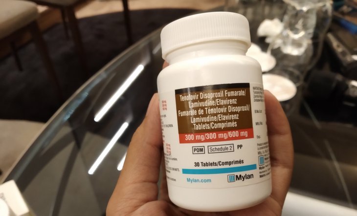 Obat Antiretroviral Fixed Dose Combination jenis Tenofovir, Lamivudin, Efavirens (ARV FDC TLE) yang digunakan untuk terapi pengobatan orang dengan HIV AIDS (ODHA). (Foto: Antara/Anita Permata Dewi)