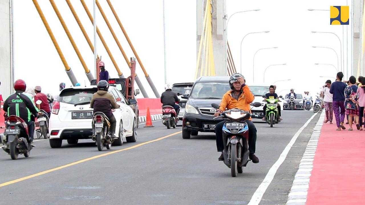 Jembatan Musi IV sudah bisa dilalui pengguna jalan. (Foto: Kementerian PUPR)