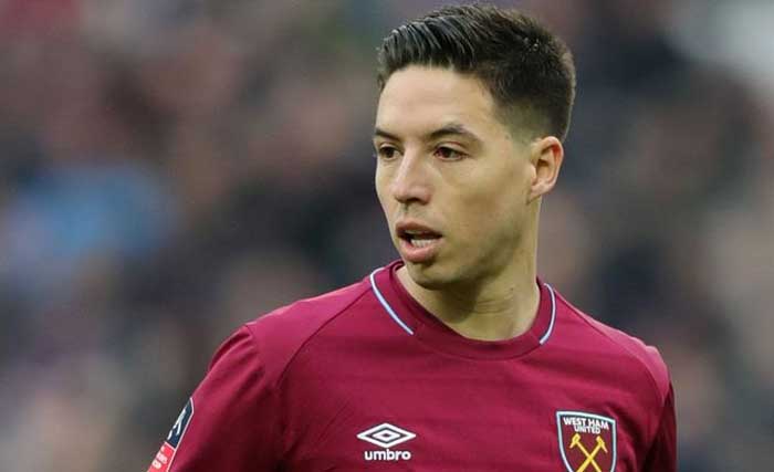 Samir Nasri tampil pertama bersama West Ham, Sabtu malam. (Foto: AFP)