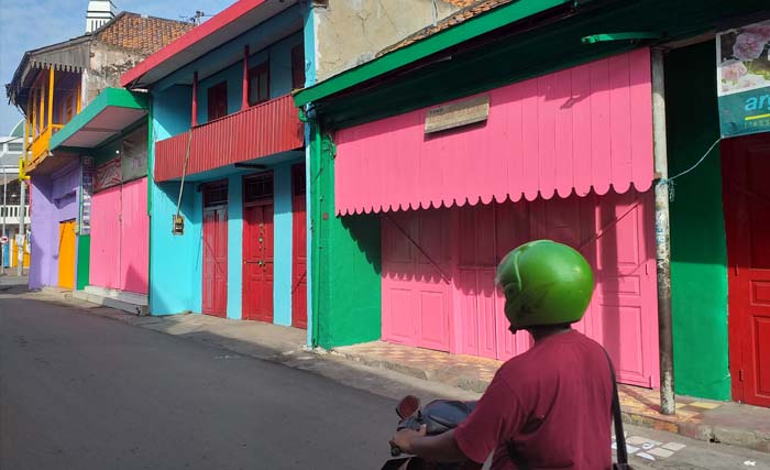 Bangunan-bangunan heritage di Jl.Panggung Surabaya, hari ini. (Foto:m. anis/ngopibareng.id)