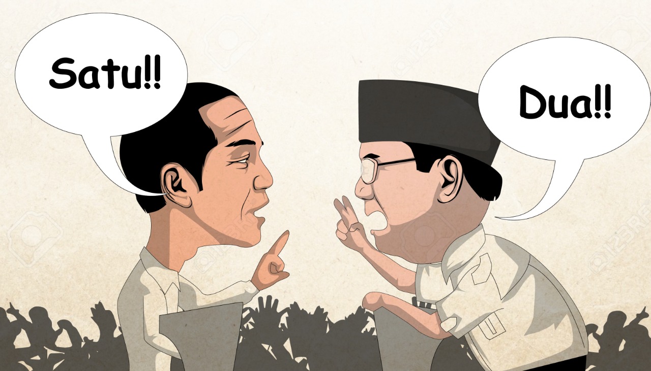 Ilustrasi debat calon presiden dan wakilnya. (Ilustrasi: ngopibareng.id)